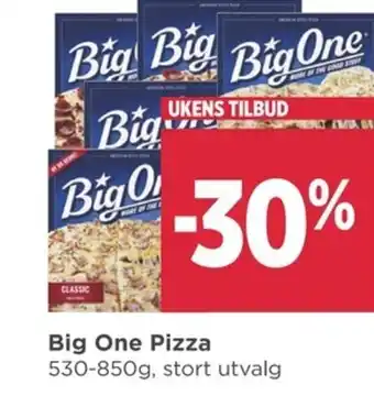 Meny Big One Pizza tilbud