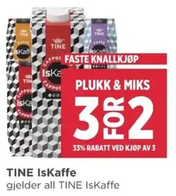 Meny Tine iskaffe tilbud