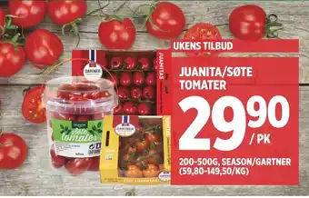 Meny Juanita/søte tomater tilbud