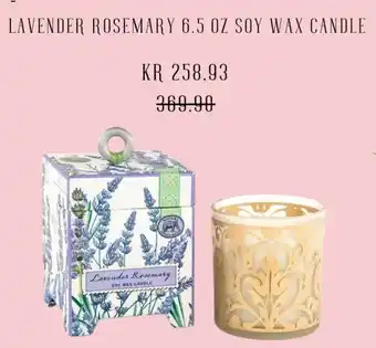 Plantasjen Lavender rosemary 6.5 oz soy wax candle tilbud