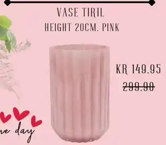 Plantasjen Vase tiril height . pink tilbud