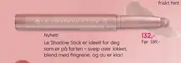 VITA Nyhet! le shadow stick er ideell for deg som er på farten - sveip over lokket, blend med fingrene, og du er klar! tilbud