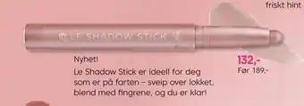 VITA Nyhet! le shadow stick er ideell for deg som er på farten - sveip over lokket, blend med fingrene, og du er klar! tilbud