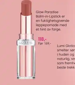 VITA Glow paradise  balm-in-lipstick er en fuktighetsgivende leppepomade med et hint av farge. tilbud