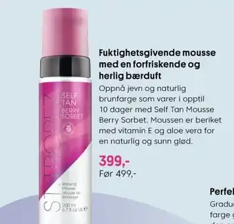 VITA Fuktighetsgivende mousse med en forfriskende og herlig bærduft tilbud