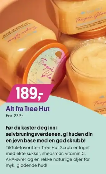 VITA Alt fra tree hut tilbud