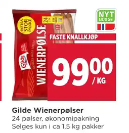 Meny GILDER Wienerpølser tilbud