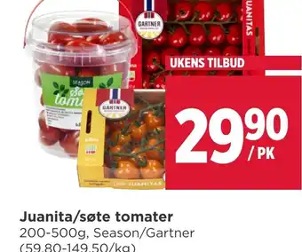 Meny Juanita/søte tomater tilbud