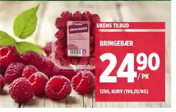 Meny Bringebær tilbud