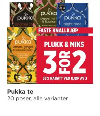 Meny Pukka te tilbud