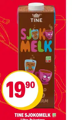 Coop Extra TINE SJOKOMELK tilbud