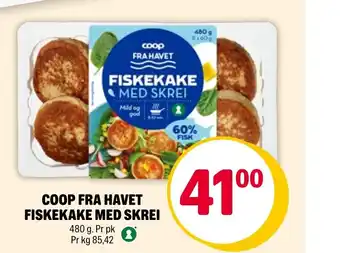 Coop Extra COOP FRA HAVET FISKEKAKE MED SKREI tilbud