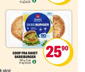 Coop Extra COOP FRA HAVET SKREIBURGER tilbud