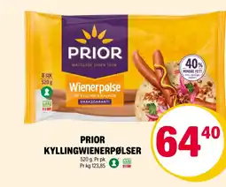 Coop Extra PRIOR KYLLINGWIENERPØLSER tilbud