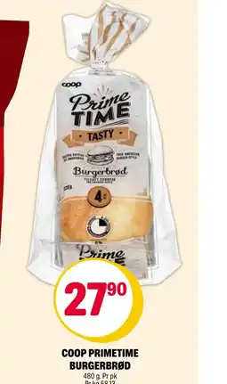 Coop Extra COOP PRIMETIME BURGERBRØD tilbud