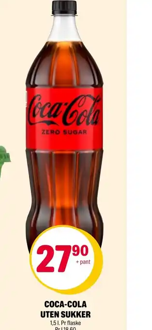 Coop Extra COCA-COLA UTEN SUKKER tilbud