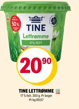 Coop Extra TINE LETTRØMME tilbud