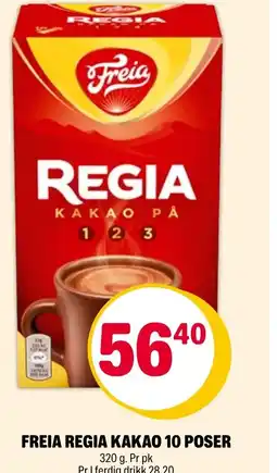 Coop Extra FREIA REGIA KAKAO 10 POSER tilbud