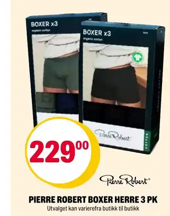 Coop Extra PIERRE ROBERT BOXER HERRE 3 PK Utvalget kan varierefra butikk til butikk tilbud