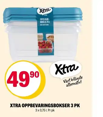 Coop Extra XTRA OPPBEVARINGSBOKSER 3 PK tilbud