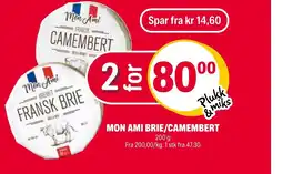 Coop Extra MON AMI BRIE/CAMEMBERT tilbud