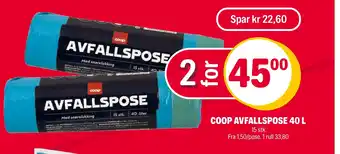 Coop Extra Coop avfallspose tilbud