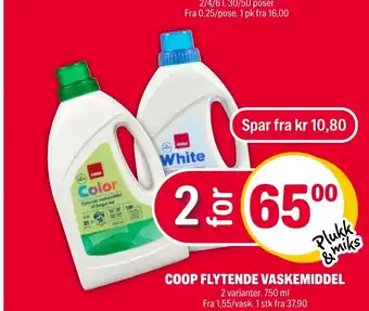 Coop Extra COOP FLYTENDE VASKEMIDDEL tilbud