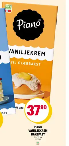 Coop Extra PIANO VANILJEKREM BAKEFAST tilbud