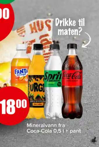 Spar Mineralvann fra Coca-Cola tilbud