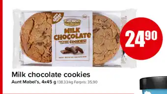 Spar Milk chocolate cookies tilbud