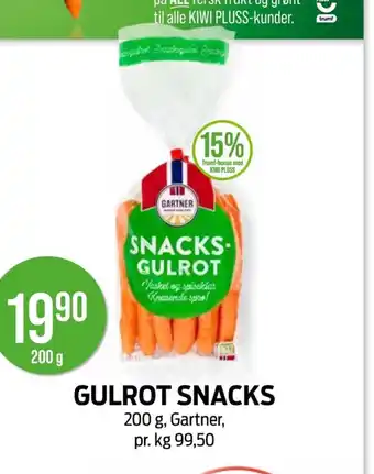 Kiwi Gulrot snacks tilbud