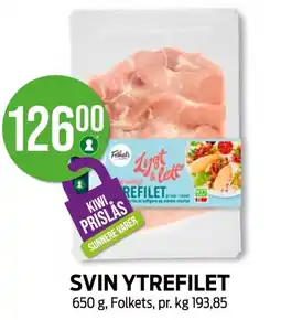 Kiwi SVIN YTREFILET tilbud