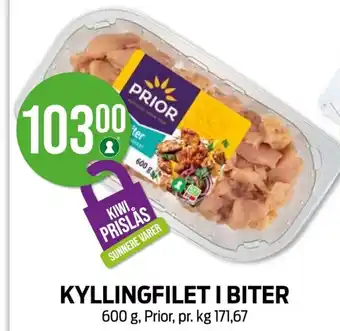 Kiwi KYLLINGFILET I BITER tilbud