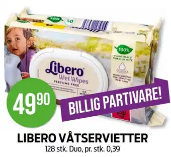 Kiwi LIBERO VÅTSERVIETTER tilbud