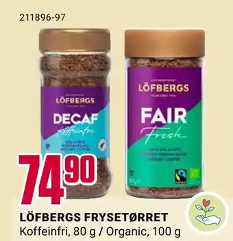 Europris LÖFBERGS FRYSETØRRET tilbud