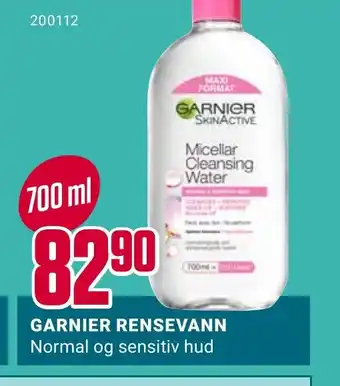 Europris GARNIER RENSEVANN Normal og sensitiv hud tilbud