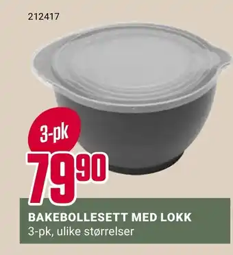 Europris BAKEBOLLESETT MED LOKK 3-pk tilbud