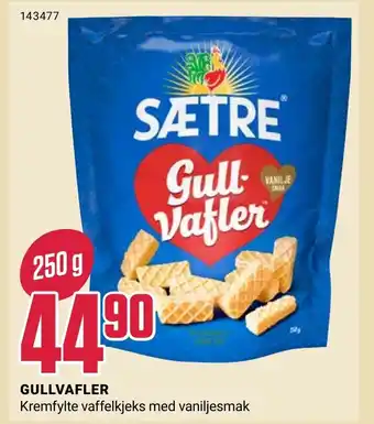 Europris GULLVAFLER tilbud