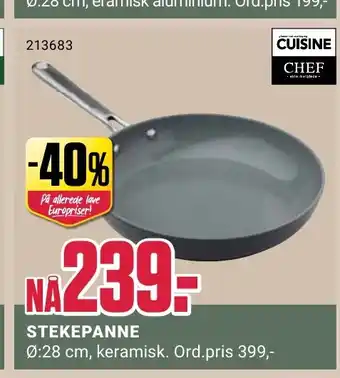 Europris STEKEPANNE tilbud