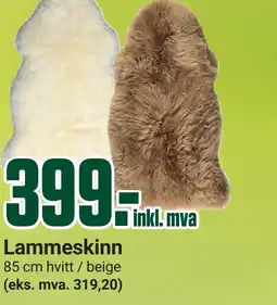Europris Lammeskinn tilbud