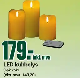 Europris LED kubbelys tilbud