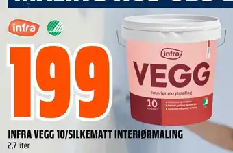 Coop Obs INFRA VEGG 10/SILKEMATT INTERIØRMALING tilbud