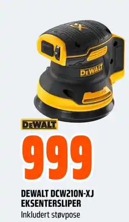 Coop Obs DEWALT DCW210N-XJ EKSENTERSLIPER Inkludert støvpose tilbud