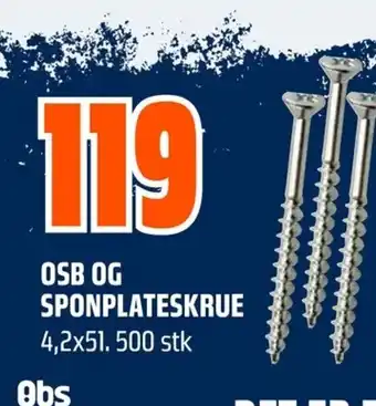 Coop Obs OSB OG SPONPLATESKRUE tilbud