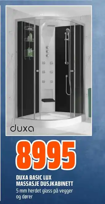 Coop Obs DUXA BASIC LUX MASSASJE DUSJKABINETT tilbud