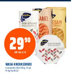 Coop Obs WASA KNEKKEBRØD tilbud
