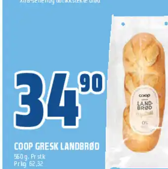 Coop Obs COOP GRESK LANDBRØD tilbud