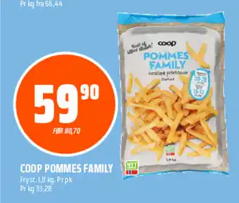 Coop Obs COOP POMMES FAMILY tilbud