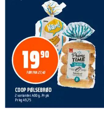 Coop Obs COOP PØLSEBRØD tilbud