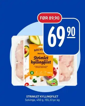 Rema 1000 Strimlet kyllingfilet tilbud